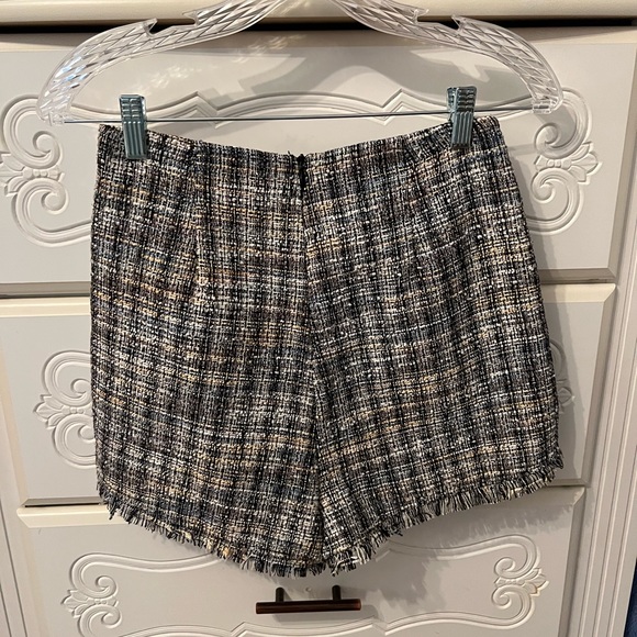Idem Ditto Multicolor Plaid Tweed Wrap Skort Size Small - Picture 2 of 5